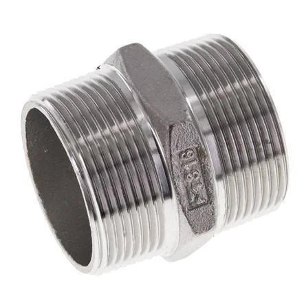 1 1/2” NPT Stainless steel Double Nipple 16 Bar
