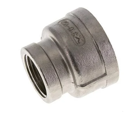 1 1/2” NPT x 1” NPT Stainless steel Round Socket 16 Bar