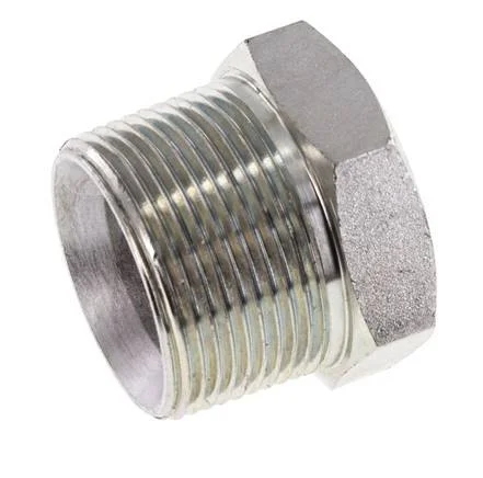 1 1/4” NPT Male Zinc plated Steel Closing plug with Outer Hex 80 Bar