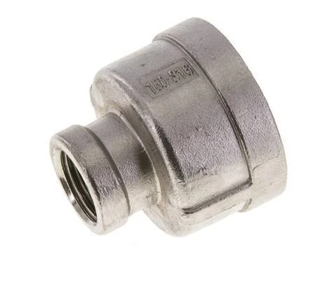 1 1/4” NPT x 1/2” NPT Stainless steel Round Socket 16 Bar