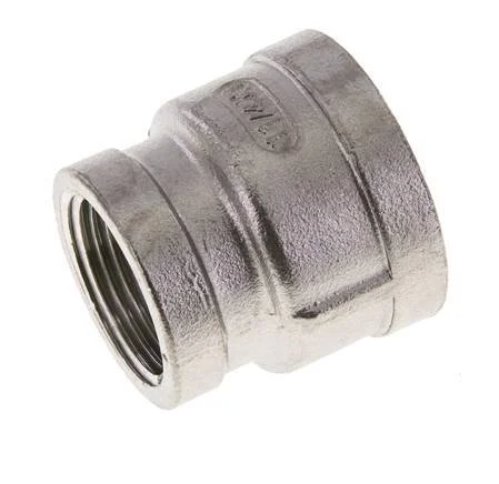 1 1/4” NPT x 1” NPT Stainless steel Round Socket 16 Bar
