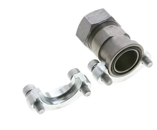 1-1/4” SAE Flange 3000 PSI Steel with 35L (M45x2) ISO 6162-1