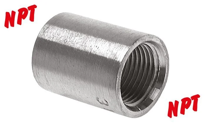 1/2” NPT Stainless steel Round Socket 16 Bar [2 Pieces]