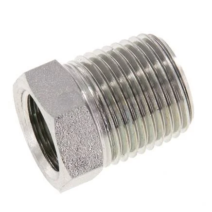 1/2” NPT x 3/8” NPT M/F Zinc plated Steel Reducing Ring 210 Bar – Hydraulic