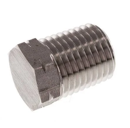 1/4” NPT Male Stainless steel Closing plug with Outer Hex 275 Bar