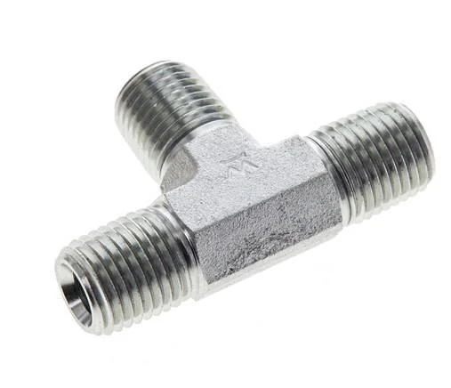 1/4” NPT Male Zinc plated Steel Tee 275 Bar – Hydraulic