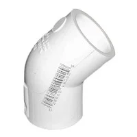 1 Inch Slip x Slip 45 Degree PVC Elbow 417-010 Lasco Gecko