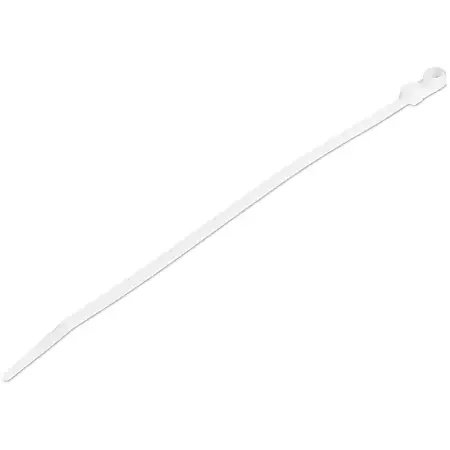 100 Pack 4″ Cable Tie with Mounting Hole – Screw Mount Zip Ties – Mountable Nylon Network Cable Tie Wraps – Self Locking