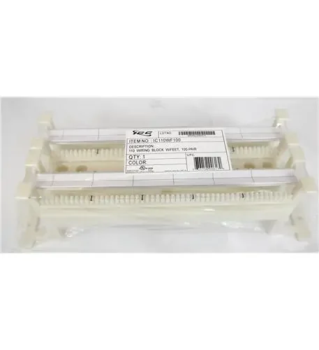 110 WIRING BLOCK W/ FT- 100-PAIR- CAT 5e ICC-IC110WF100