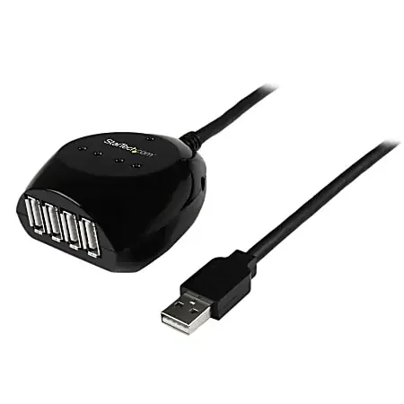 15m USB 2.0 Active Cable with 4 Port Hub – Connect 4 USB 2.0 devices up to 15-meters away from your computer – USB2EXT4P15M