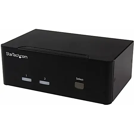 2-port KVM Switch with Dual VGA and 2-port USB Hub – USB 2.0