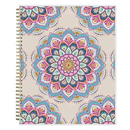 2024-2025 Blue Sky Weekly/Monthly Planning Calendar, 8-1/2″ x 11″, July To June, Kinha Frosted, 145120