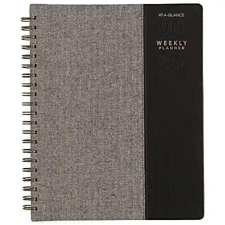 2025-2026 AT-A-GLANCE® Signature Collection Weekly/Monthly Planner, 8-1/2″ x 11″, Black, January To January, YP90505