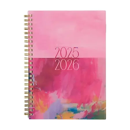 2025-2026 Organized by Happy Planner Monthly/Weekly Small Happy Planner, 5-7/16″ x 8-5/16″, Brushed Elegance, July 2025 To June 2026, PT0008S021
