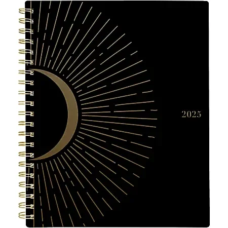 2025 Cambridge® Radiate Weekly/Monthly Planner, 8-1/2″ x 11″, Black, January To December, 1725-905