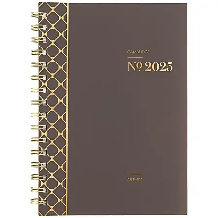 2025 Cambridge® WorkStyle® Focus Weekly/Monthly Planner, 5-1/2″ x 8-1/2″, Java, January To December, 1606-200-04