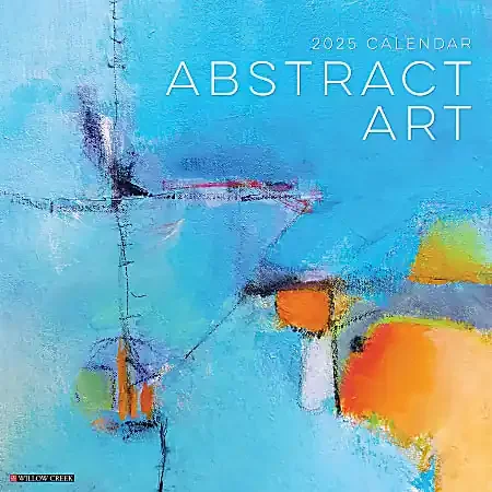 2025 Willow Creek Press Art & Design Monthly Wall Calendar, 12” x 12”, Abstract Art, January To December, 41239