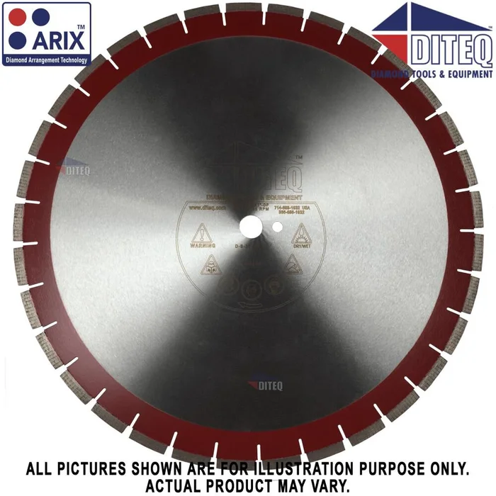 20in Red Silent Segmented Diamond Blade D44104