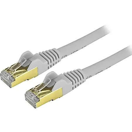 30ft Gray Cat6a Shielded Patch Cable