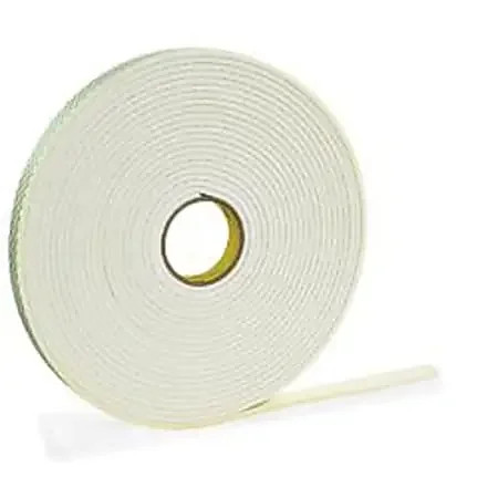 3M® 4466 Double Sided Foam Tape, 1/2″ x 5 Yd., White, 1/16″
