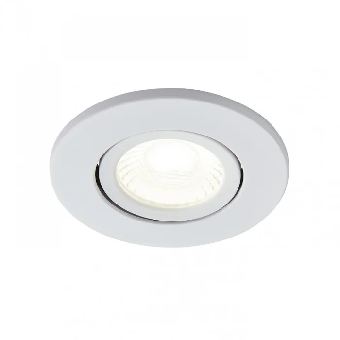3pk Matt White Tiltable Firerated LED Downlight 5W 4000K IP65