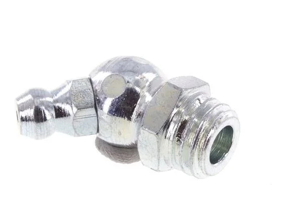 45deg Angled Grease Nipple Steel M10x1.5 DIN 71412 [5 Pieces]