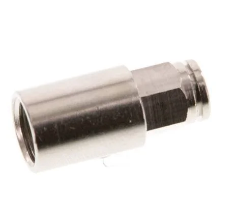 4mm x G1/8” Push-in Fitting with Female Threads Brass NBR [2 Pieces]