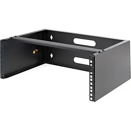4U Wall Mount Rack, 13.78in Deep, 19 inch Wall Mount Network Rack, Wall Mounting Patch Panel Bracket for Switch/IT Equipment