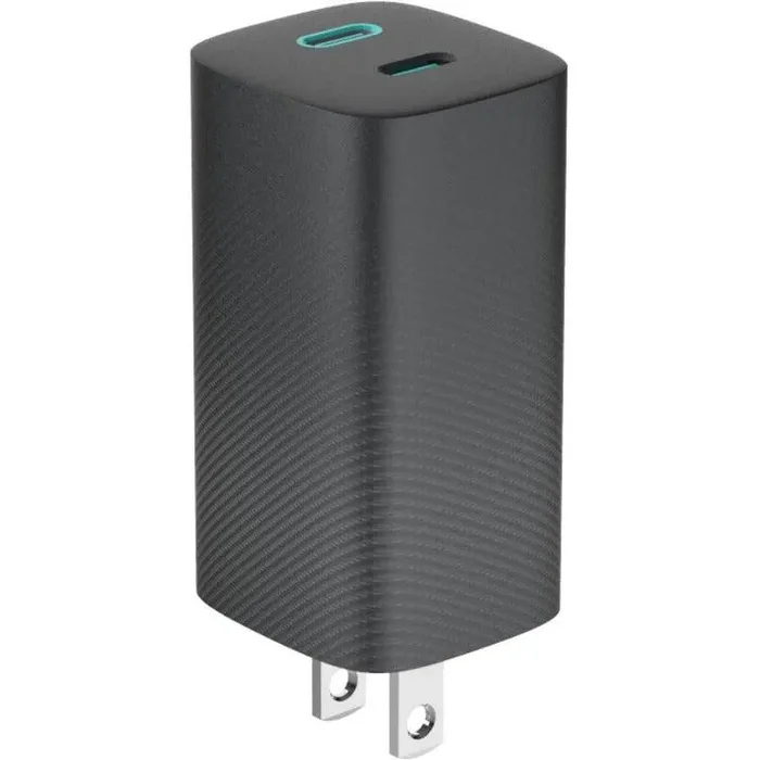 4XEM 65W GaN Wall Charger Dual USB-C – Black