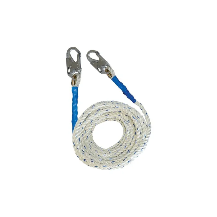 50′ Premium Polyester Blend Vertical Lifeline with Hook 8150DH
