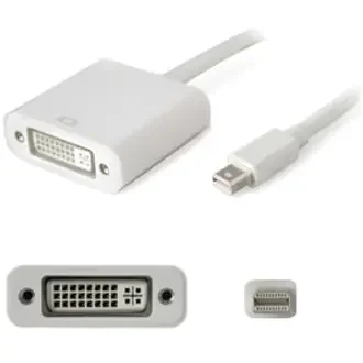5Pk Mini-Displayport 1.1 Male To Dvi-I (29 Pin) Female White Active Adapters For Resolution Up To 1920X1200 (Wuxga)