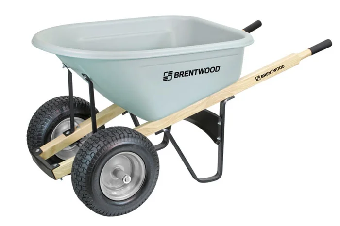 6 Cube HDPE Double Wheel Wheelbarrow – BW6D ACWB20477