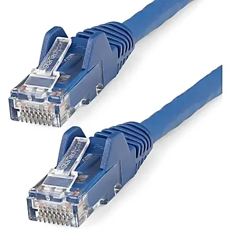 6ft (1.8m) CAT6 Ethernet Cable, LSZH (Low Smoke Zero Halogen) 10 GbE Snagless 100W PoE UTP RJ45 Blue Network Patch Cord, ETL