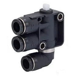 6mm Normally Open Pin Type Tube Exhaust 3/2-Way Mechanical Valve