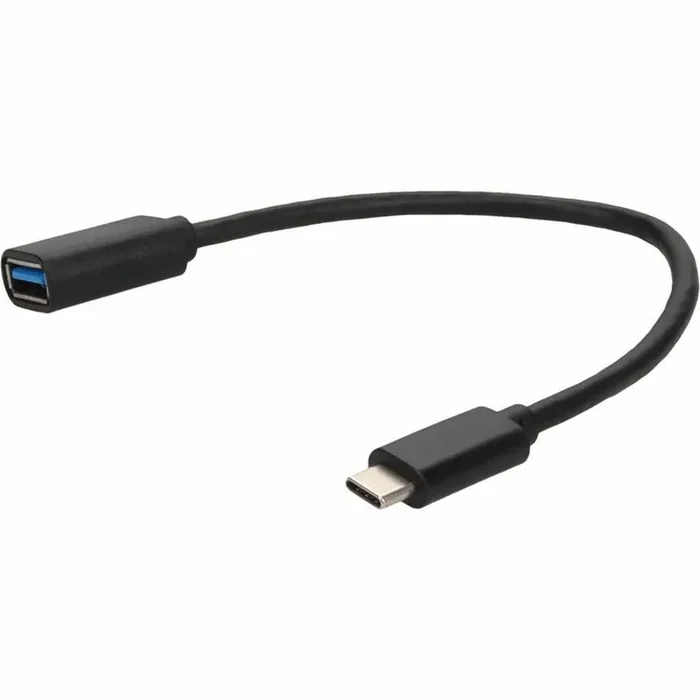 AddOn 1ft USB-C Male to USB 3.0 (A) Female Black Cable – 1 ft USB/USB-C Data Transfer
