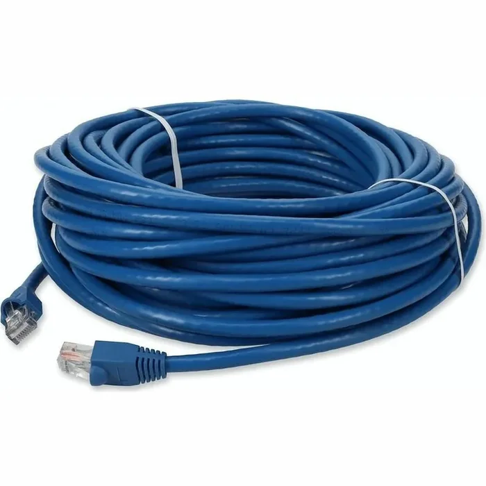 AddOn 60ft RJ-45 (Male) to RJ-45 (Male) Blue Cat6 UTP PVC Copper Patch Cable – 60 ft
