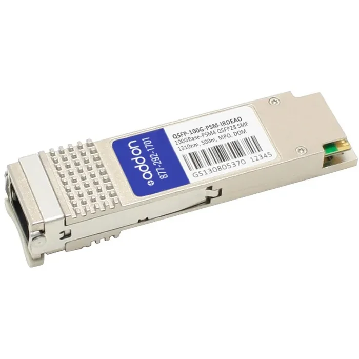 AddOn Dell QSFP-100G-PSM-IR Compatible TAA compliant 100GBase-PSM4 QSFP28 Transceiver (SMF, 1310nm, 500m, MPO, DOM) QSFP-100G-PSMIRDE-AO