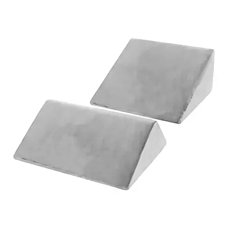 AllSett Health® Bed Wedge Memory Foam Incline Pillow, 23-5/8”H x 23-5/8”W x 11-13/16”D, Gray
