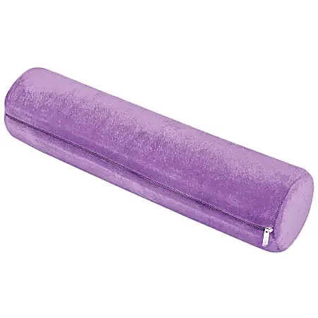 AllSett Health® Cervical Cylinder Bolster Ergonomic Memory Foam Pillow, 4”H x 4”W x 17”D, Purple