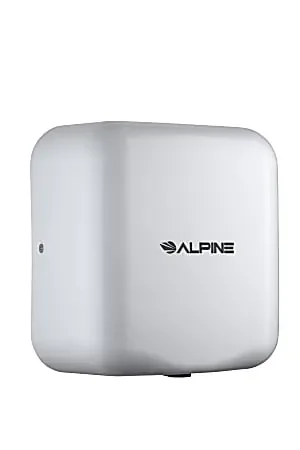 Alpine Hemlock Commercial Automatic High-Speed 220V Electric Hand Dryer, White