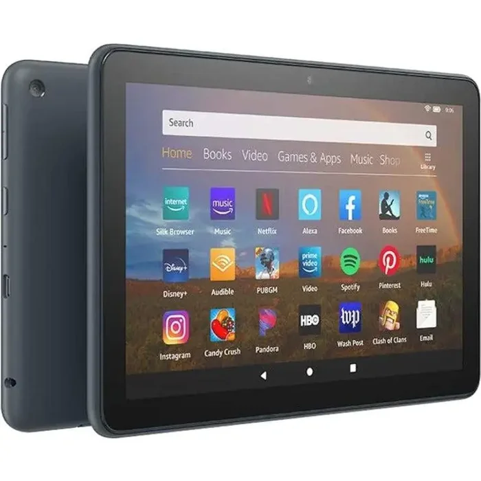 Amazon Fire HD 8 Plus Tablet – 8″ WXGA – Quad-core (4 Core) 2 GHz – 3 GB RAM – 32 GB Storage – Black