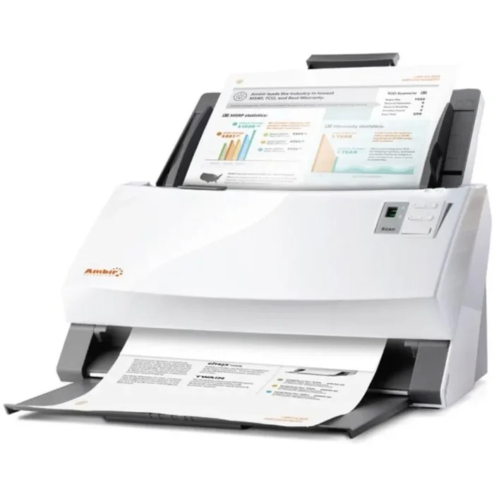 Ambir ImageScan Pro 340 Sheetfed Scanner – 600 dpi Optical