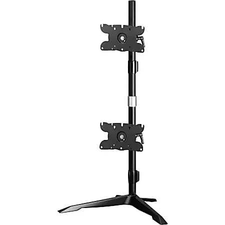 Amer Dual Monitor Stand Vertical Mount Max 32″ Monitors – Up to 32″ Screen Support – 52.91 lb Load Capacity – AMR2S32V