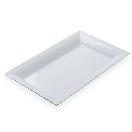 American Metalcraft Melamine Platters, 13″ x 21″, White, Pack Of 8 Platters