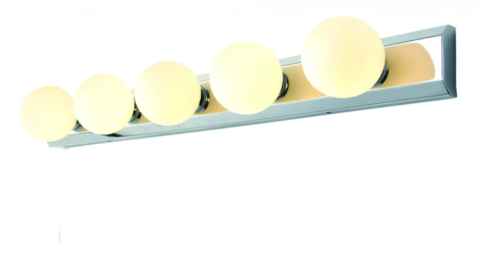 Ara Hollywood Bar 5 Light – Chrome