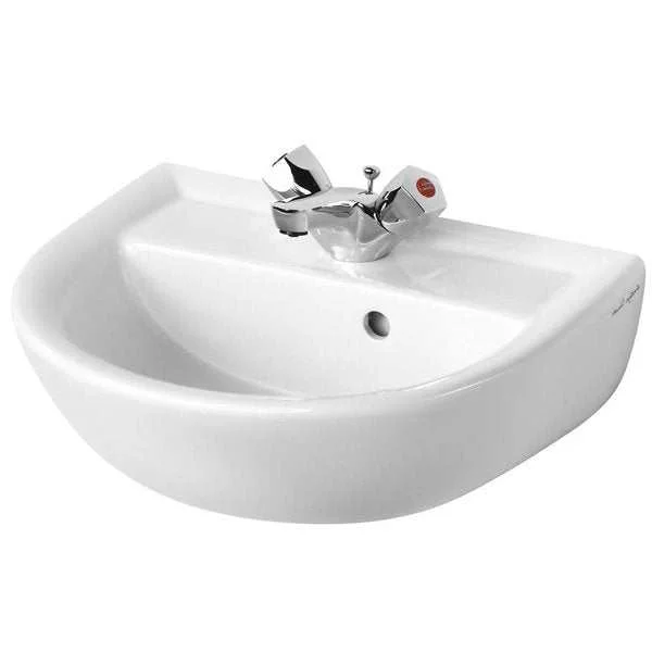 Armitage Shanks 450mm Wide 1 Tap Hole Sandringham 21 Wall Hung Basin –