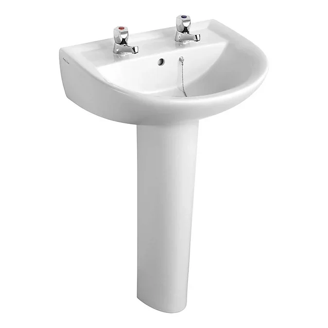 Armitage Shanks 550mm Boxed Basin & Pedestal Sandringham 21 Pack inc P