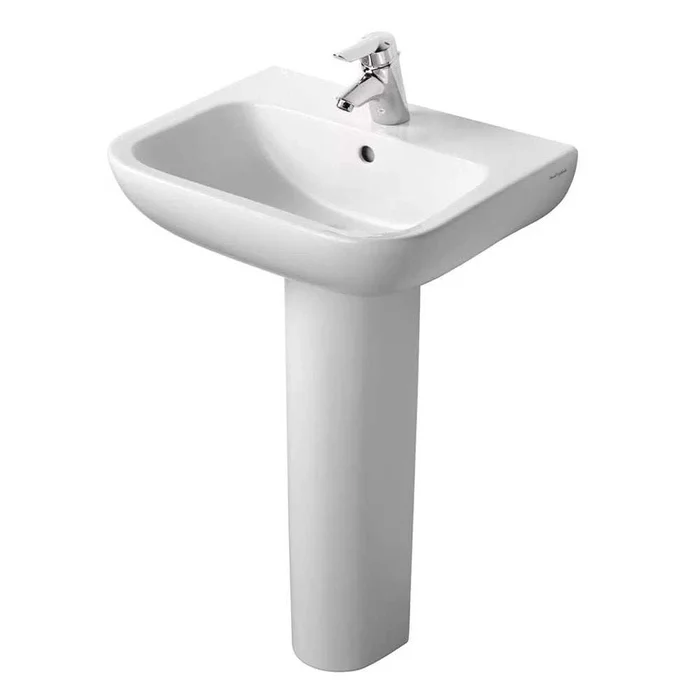 Armitage Shanks 550mm Wide 1 Tap hole Portman 21 Basin with Full Pedes