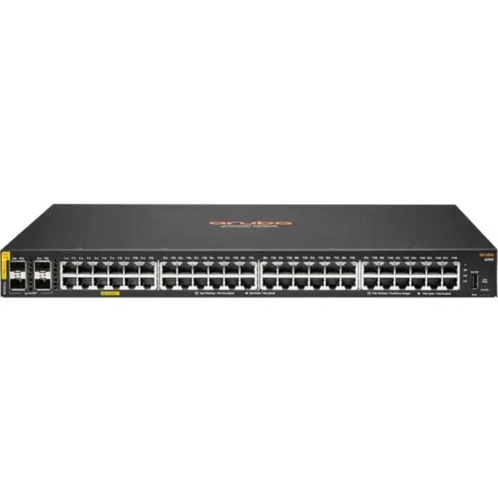 Aruba 6000 48G Class4 PoE 4SFP 370W Switch – 48 Ports – Manageable – Gigabit Ethernet – 10