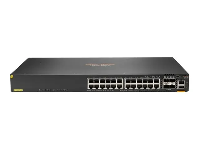 Aruba CX 6200F 24G Class 4 PoE 4SFP 370W Switch – 24 Ports – Manageable – Gigabit